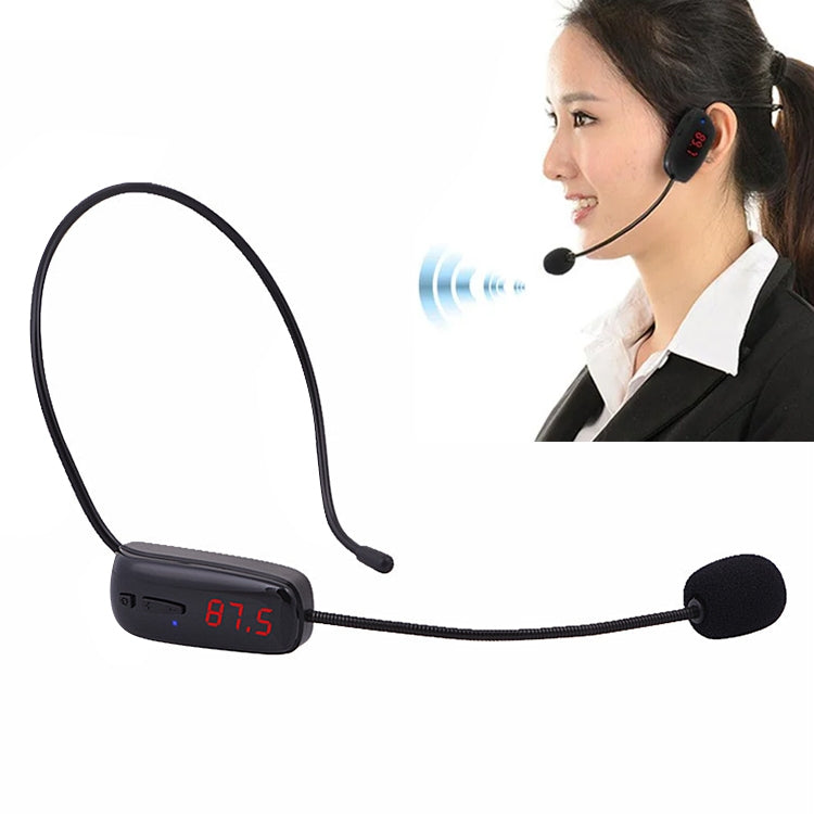 Micrófono FM Auriculares inalámbricos Amplificador pequeño Micrófono de cabeza