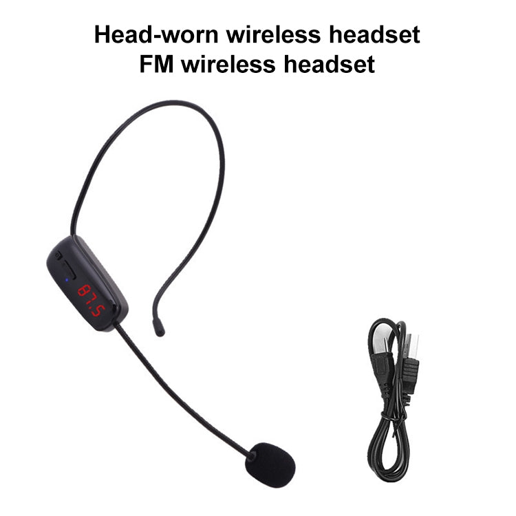 Micrófono FM Auriculares inalámbricos Amplificador pequeño Micrófono de cabeza
