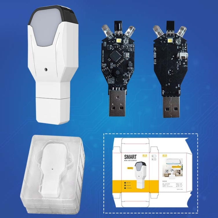 2 PCS IR18 Multifuncional Infrarrojo WiFi Control remoto de voz inteligente con función de luz nocturna