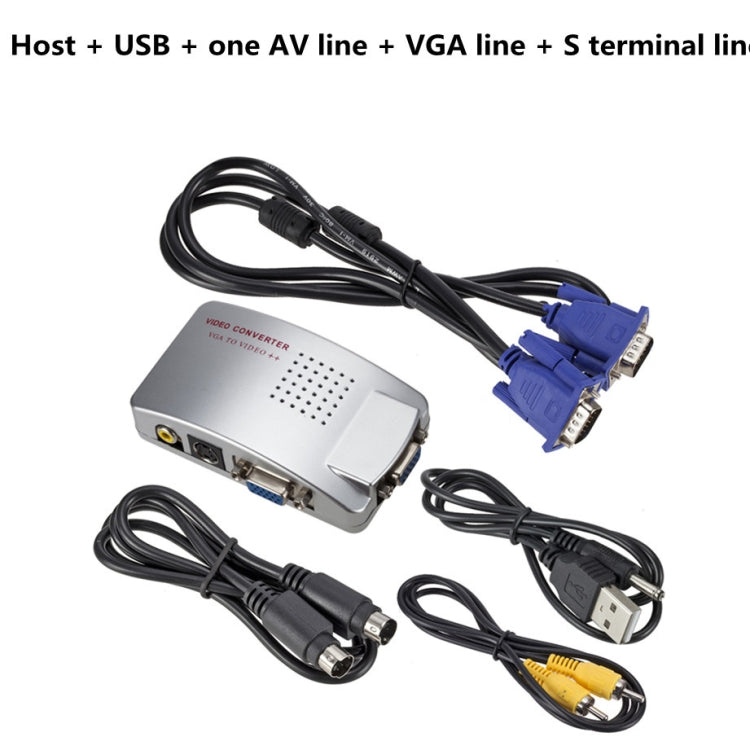 Convertidor de PC Convertidor de VGA a AV Convertidor de video Conmutador