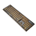 LANGTU L1 104 teclas USB Home Office Film Luminous Wired Keyboard, Longitud del cable: 1,6 m, L1 Orange Light Black, L1 Ice Blue Light Silver White, L1 White Light Black, L1 Ice Blue Light Black, L1 White Light Pink