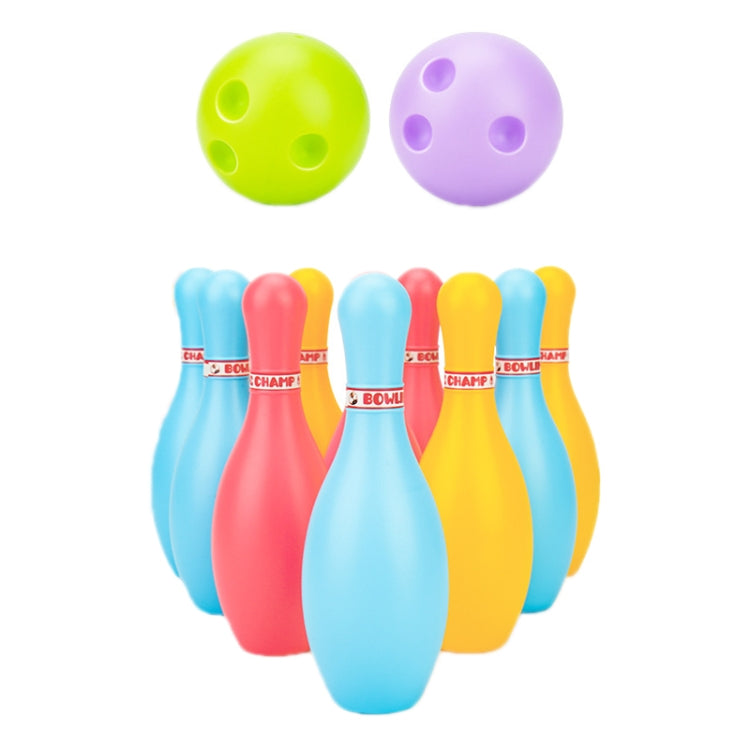 Juego de 3 juegos de juguetes de bolos de plástico para recreación deportiva para niños, tamaño:, 12cm, 15cm, 18cm