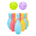 Juego de 3 juegos de juguetes de bolos de plástico para recreación deportiva para niños, tamaño:, 12cm, 15cm, 18cm