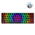 ZIYOU LANG T8 68 teclas RGB Teclado mecánico para juegos luminosos, longitud del cable: 1,6 m, T8 Black Green Shaft, T8 Black Tea Shaft, T8 White Green Shaft, T8 White Red Shaft, T8 Blue Green Shaft, T8 Pink Green Shaft, T8 Purple Green Shaft
