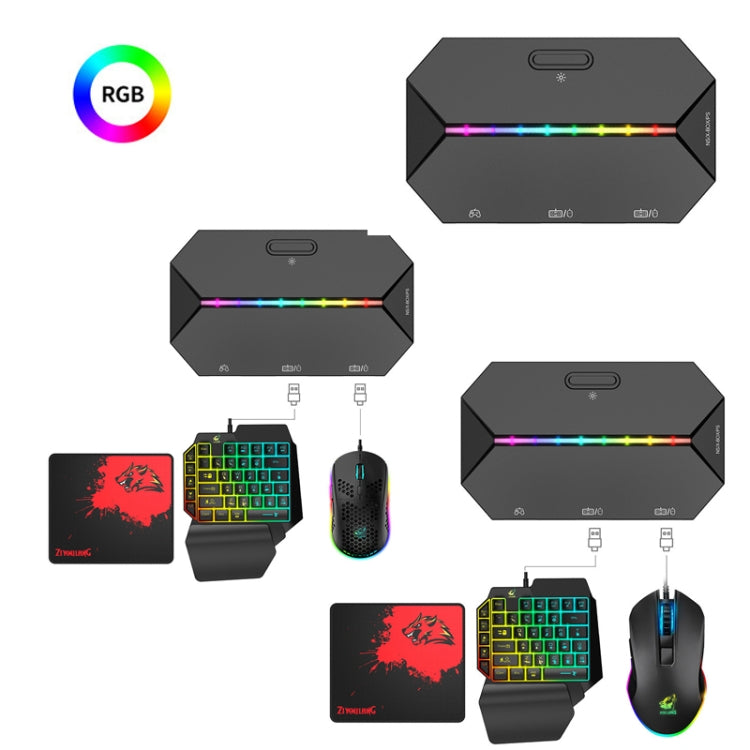 ZIYOU LANG G6L Gamepad To Keyboard Mouse Converter para Nintendo Switch / Xbox / PS4, Especificación:, Host, Host + K15 + V1 + Red Pad, Host + K15 + M8 + Red Pad
