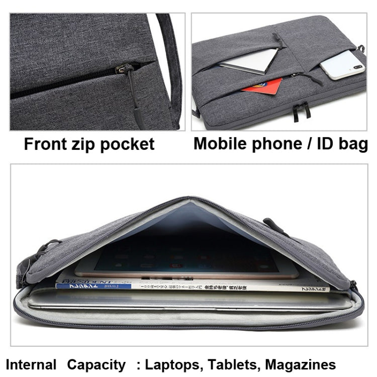 Bolsa con forro para computadora portátil de negocios de poliéster tipo cremallera, 11.6 Inch, 13.3 Inch, 15.6 Inch, 14 Inch