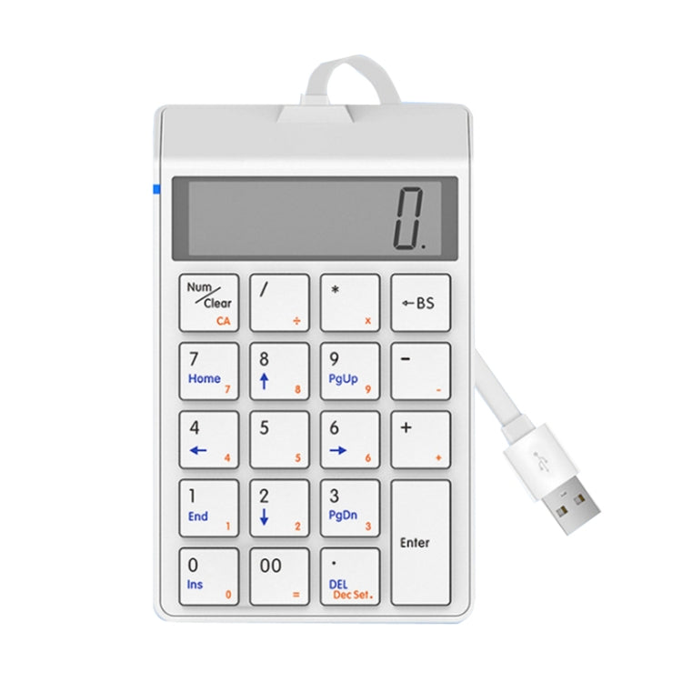 Sunreed SKB886S Teclado con cable de 19 teclas con interfaz USB digital, longitud del cable: 1,5 m, Wired White, Wired Black