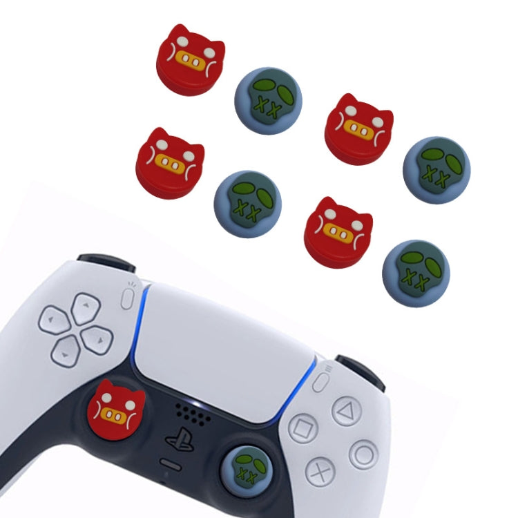 2 juegos de tapas protectoras ToyiLuya Rocker con mango izquierdo y derecho, tapas antideslizantes de silicona para PS4/PS5