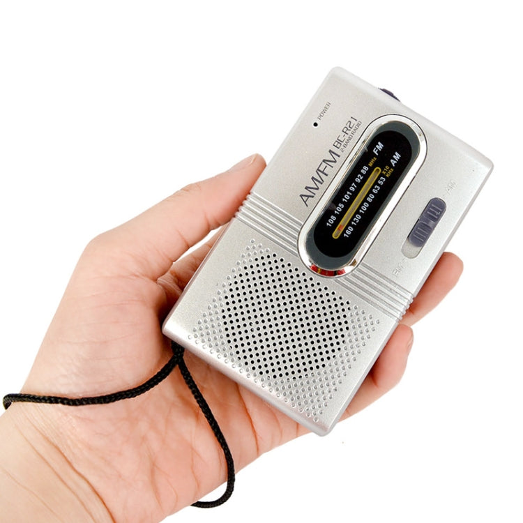 INDIN BC-R21 AM/FM Radio portátil Old Man Morning Practice Player, INDIN BC-R21