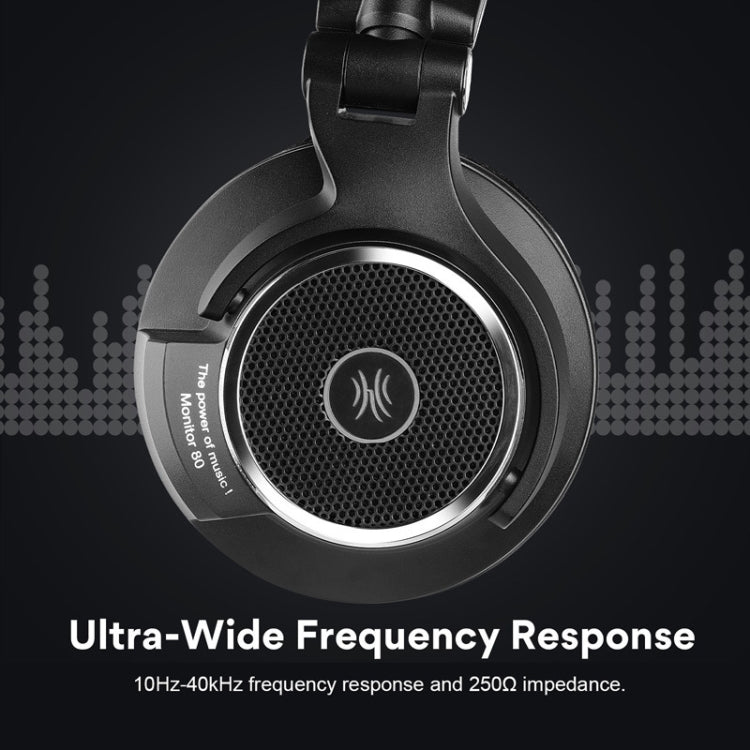 OneOdio M80 Open Three-band Balanced Monitor Mixer Studio DJ HIFI Auriculares con cable, longitud del cable: 3 m, M80