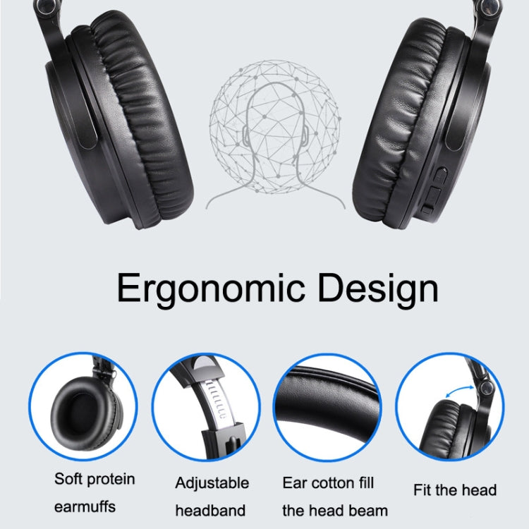 OneOdio PRO-C Bilateral Stereo Pluggable Over-Ear Wireless Bluetooth Monitor Auricular, PRO-C
