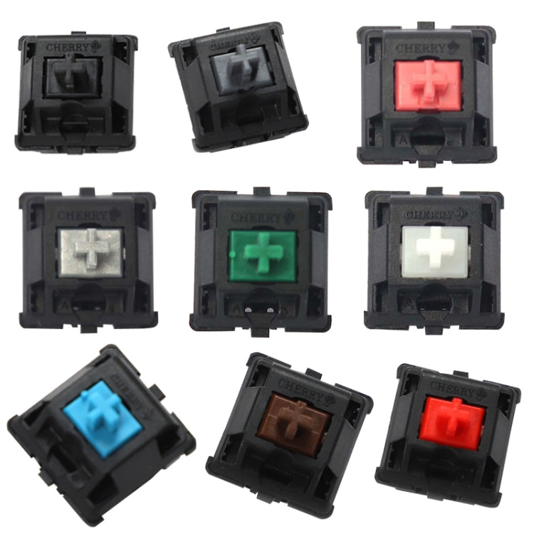 10PCS Cherry Shaft MX Switch Eje de teclado mudo lineal, Black Shaft, Red Shaft, Tea Shaft, Blue Shaft, White Shaft, Green Shaft, Silver Shaft, Mute Red Shaft, Mute Black Shaft