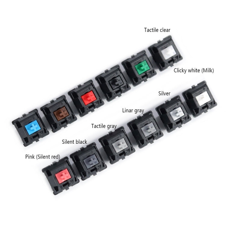 10PCS Cherry Shaft MX Switch Eje de teclado mudo lineal, Black Shaft, Red Shaft, Tea Shaft, Blue Shaft, White Shaft, Green Shaft, Silver Shaft, Mute Red Shaft, Mute Black Shaft
