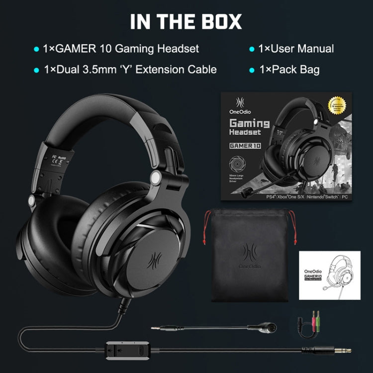Auriculares con cable OneOdio PRO GD Phone Tablet para estudiantes, longitud del cable: 2 m, PRO GD