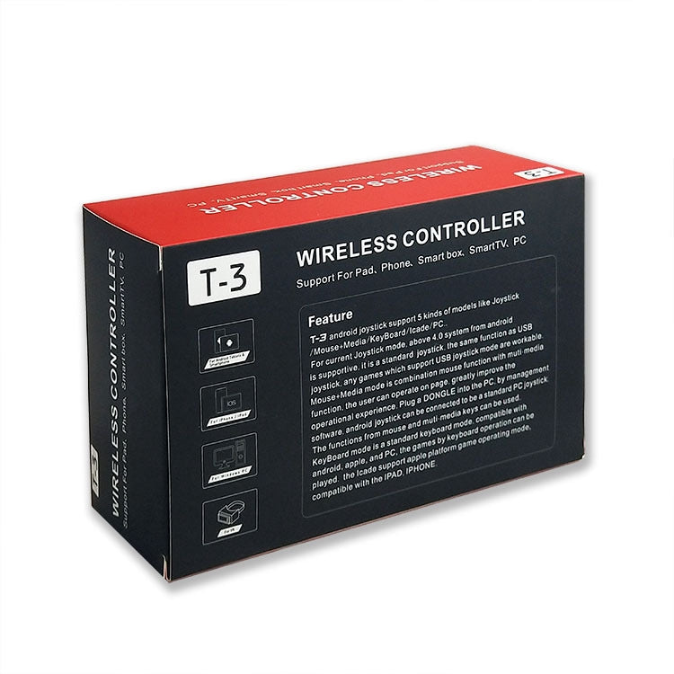 Gamepad de conexión directa Bluetooth inalámbrico para teléfono móvil T3 para teléfonos Android/iOS, T3 For Android/iOS Phones