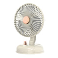 Ventilador USB con cabezal móvil retro de escritorio silencioso portátil F10, F10 Milk White, F10 Bean Green