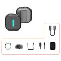 Micrófono Lavalier inalámbrico profesional con cancelación de ruido para exteriores, Type-C, Type-C+Apple Adapter, Type-C+External Microphone, Type-C+Apple Adapter+External Microphone