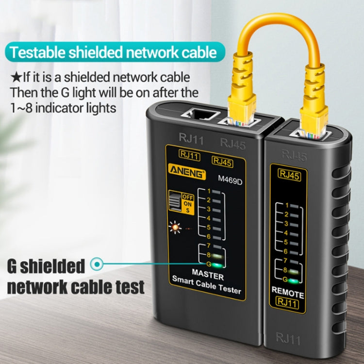 ANENG 2 uds Cable de red multifuncional Detector unilateral de cabeza de cristal, entrega de Color aleatorio
