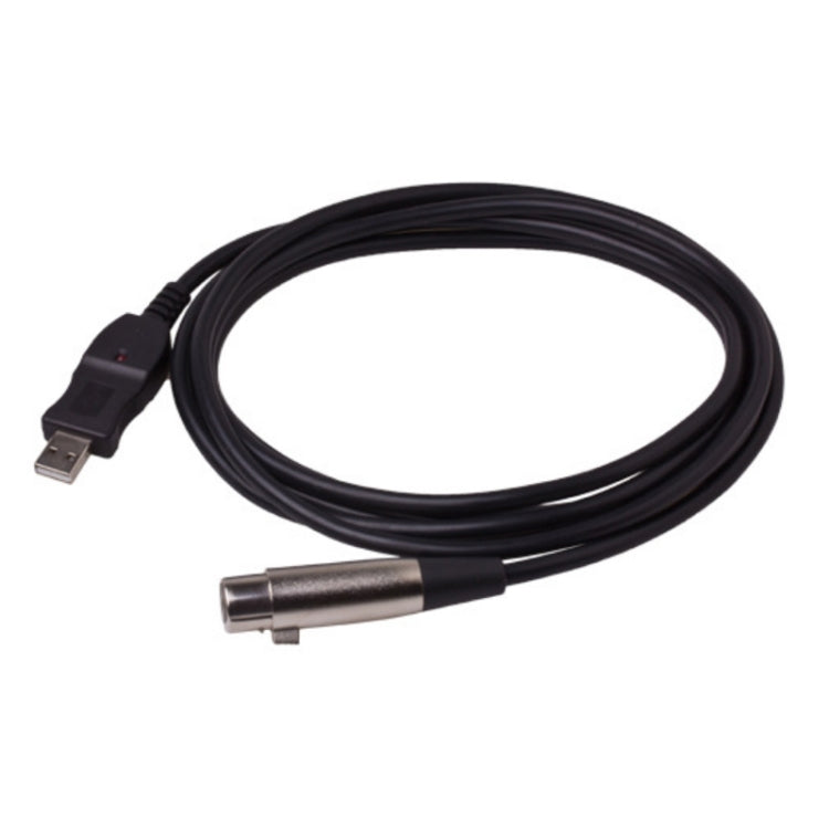 Cable de computadora de conexión de micrófono de 3 m USB a XLR