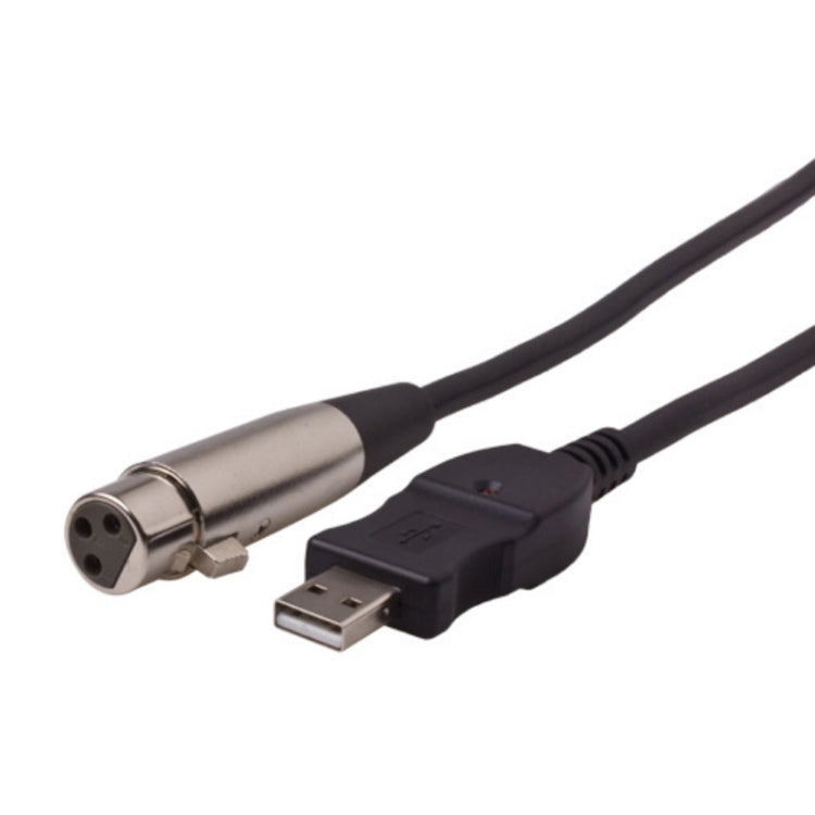 Cable de computadora de conexión de micrófono de 3 m USB a XLR