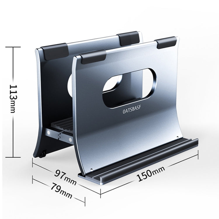 Oatsbasf 03880 Rack de almacenamiento automático de gravedad para computadora portátil de aleación tipo H