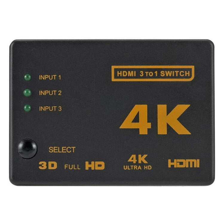 Conmutador HDMI 4K 3 en 1 salida con control remoto, 5 PCS/Set