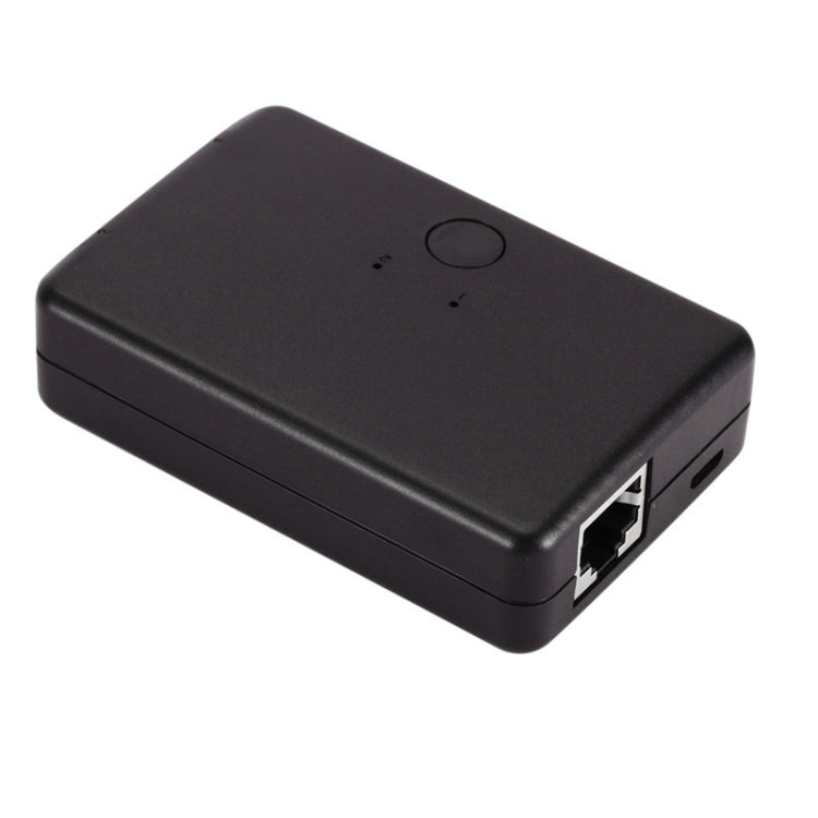 Conmutador de uso compartido de red interno y externo de 2 entradas y 1 salida, ZMT-RJ45-2M