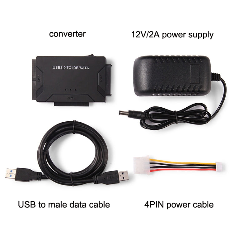 USB3.0 a SATA / IDE Easy Drive Cable Adaptador de disco duro externo, enchufe Especificaciones:, US Plug, EU Plug, AU  Plug, UK  Plug