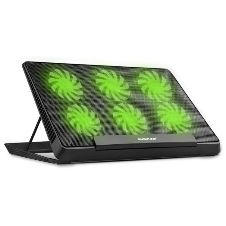 Base de refrigeración para portátil de malla metálica NUOXI H8, H8 6-Fans