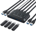 T29 USB3.0 Automático 4 In 4 Out Switcher HUB Uso compartido de impresoras