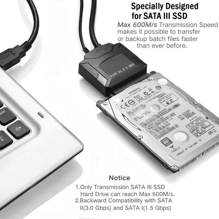 SATA a USB3.0 Easy Drive Cable Externo 2.5 / 3.5 pulgadas Cable adaptador de disco duro