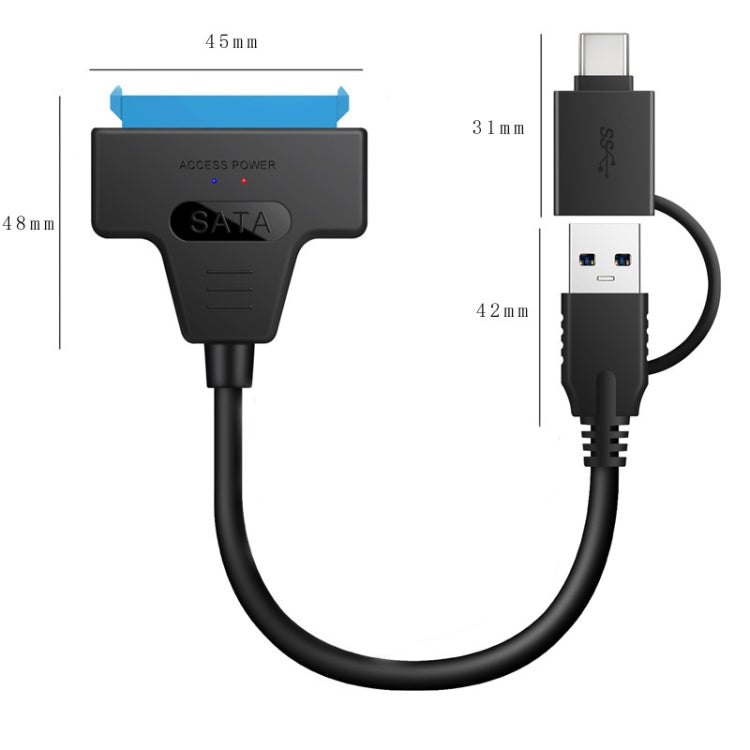 Cable adaptador de disco duro T10 USB3.1 a SATA Easy Drive