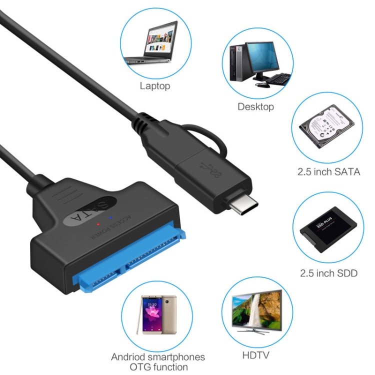 Cable adaptador de disco duro T10 USB3.1 a SATA Easy Drive