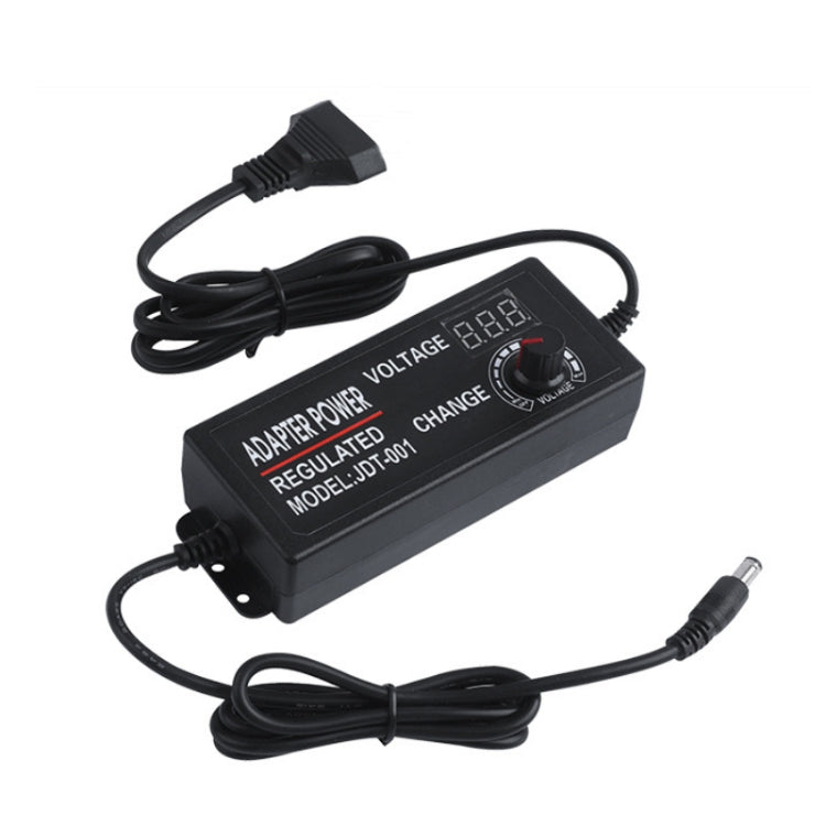 HuaZhenYuan 3-12V5A Regulación de velocidad de alta potencia y adaptador de corriente de regulación de voltaje con monitor, US Plug, EU Plug, UK Plug, AU Plug