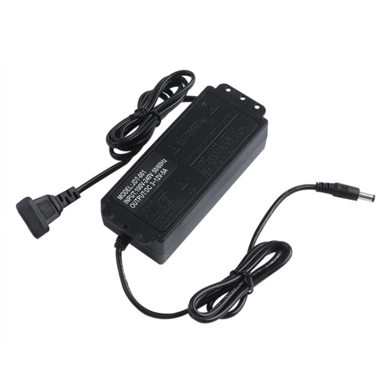 HuaZhenYuan 3-12V5A Regulación de velocidad de alta potencia y adaptador de corriente de regulación de voltaje con monitor, US Plug, EU Plug, UK Plug, AU Plug