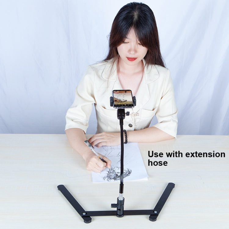 Soporte para teléfono de escritorio con base superior de metal ajustable de 360 grados, estilo:, Only Base, Base+PTZ, Base+PTZ+Phone Clip, Base+PTZ+Rotatable Phone Clip