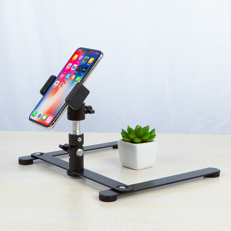 Soporte para teléfono de escritorio con base superior de metal ajustable de 360 grados, estilo:, Only Base, Base+PTZ, Base+PTZ+Phone Clip, Base+PTZ+Rotatable Phone Clip