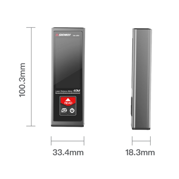 Regla de medición infrarroja del telémetro láser SNDWAY, estilo:, 40m Precision Version, 50m Precision Version, 60m Precision Version, 40m Bluetooth Version, 50m Bluetooth Version, 60m Bluetooth Version