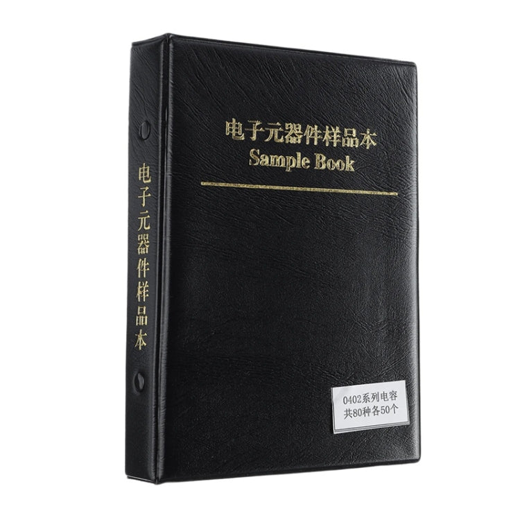 Libro de muestras de componentes electrónicos de condensadores 0402 SMD