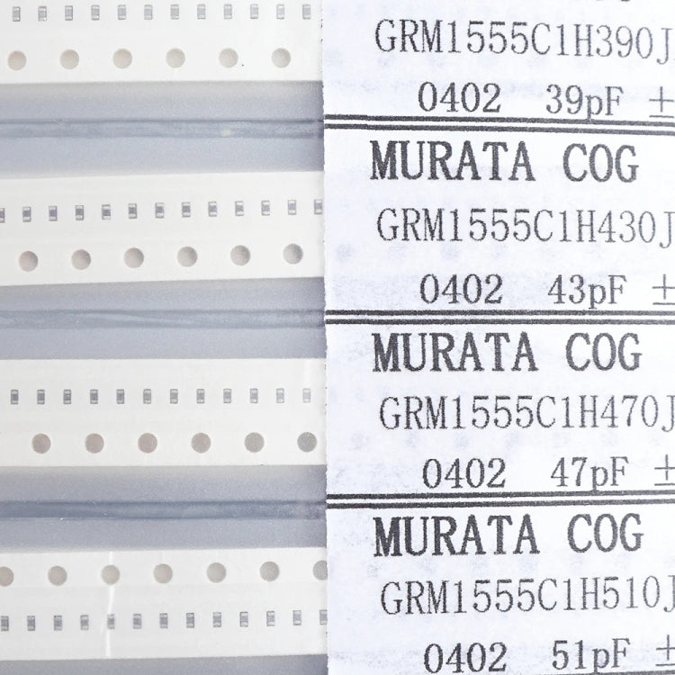 Libro de muestras de componentes electrónicos de condensadores 0402 SMD