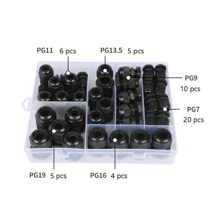 50 PCS / Caja Cable Junta Fija Sellada Impermeable