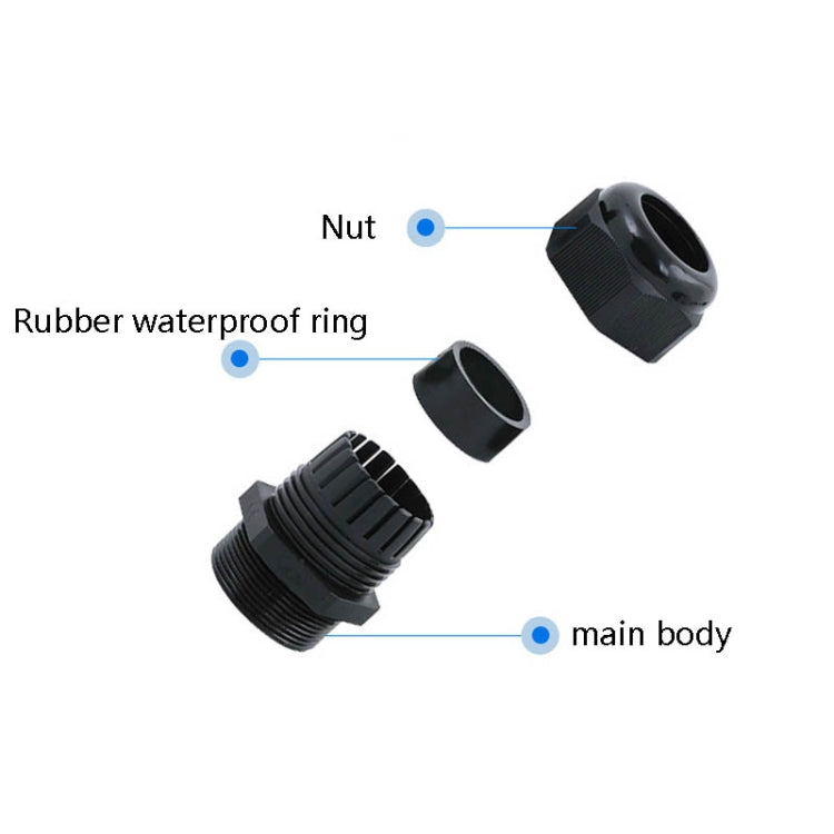 50 PCS / Caja Cable Junta Fija Sellada Impermeable