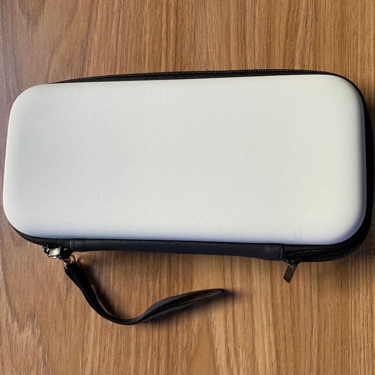 Juego de bolsa de almacenamiento de película templada con tapa de detección remota de carcasa de cristal para consola de juegos Switch OLED, Storage Bag+Crystal Case+Rocker Capx6+Tempered Film, White Storage Bag 14 In 1(Hand Rope)                      ...