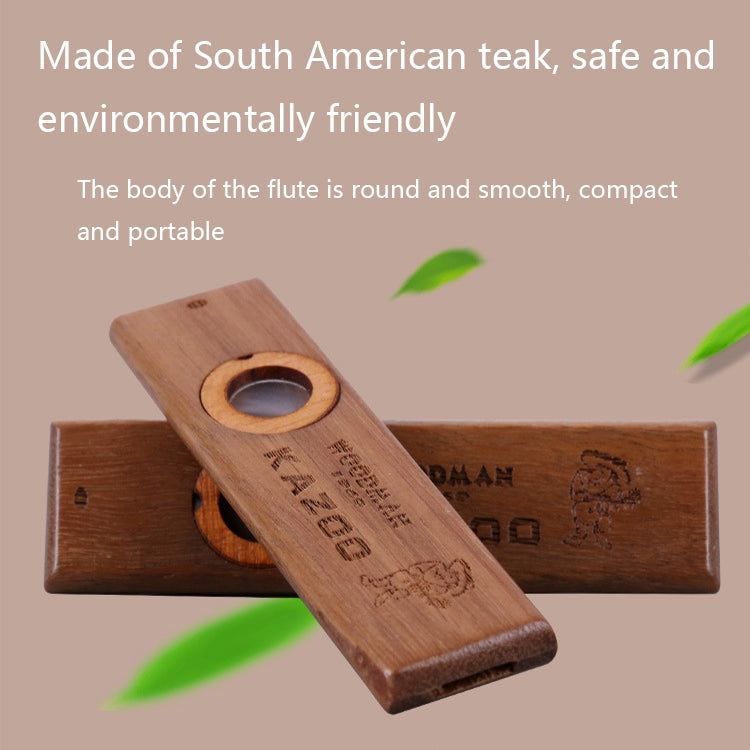 ADL07 Kazoo portátil de protección ambiental de madera, ADL07 Kazoo