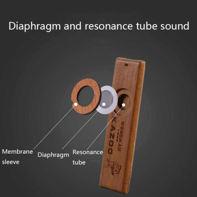 ADL07 Kazoo portátil de protección ambiental de madera, ADL07 Kazoo
