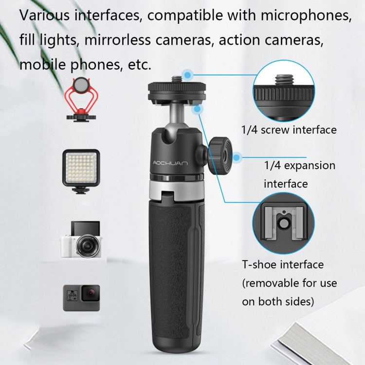 AOCHUAN MT-08 Telescópico Plegable Mini Selfie Trípode