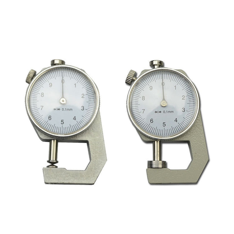 Probador de medidor de espesor de papel de cuero de calibre de espesor de Dial de 0-10mm, Flat Head, Pointed Head