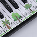 M52 88/76/61/54/49 Teclas Pegatinas para teclado de piano, Tree, Giraffe
