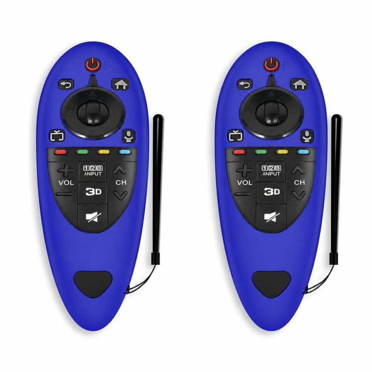 Funda protectora de silicona a prueba de polvo para mando a distancia de 2 uds para mando a distancia LG AN-MR500, Negro, Azul, Rojo, Night Light Blue, Night Light Green