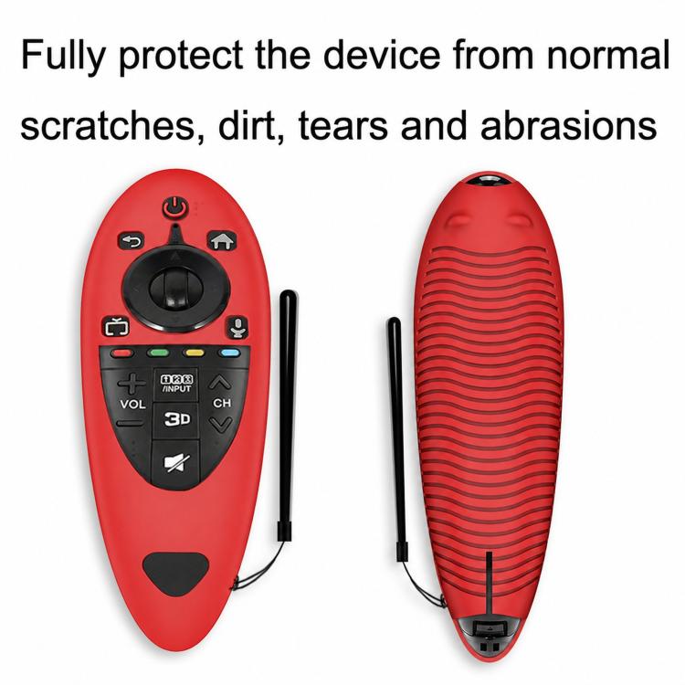 Funda protectora de silicona a prueba de polvo para mando a distancia de 2 uds para mando a distancia LG AN-MR500, Negro, Azul, Rojo, Night Light Blue, Night Light Green